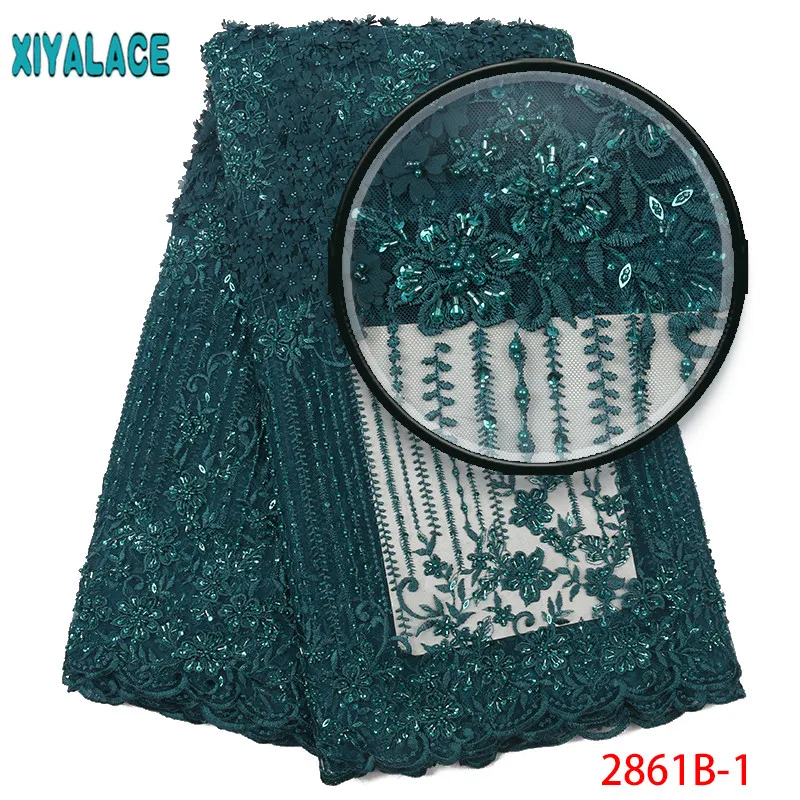 Bridal Beads Lace Fabric Latest African Lace Fabric 3d Lace Embroidery French African Wedding Lace Fabric 2861b