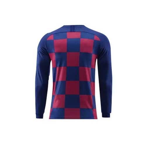 / Messi Camiseta, модная мужская одежда, футболка Griezmann, S-2XL, Barcaed de Jong Home, топы с длинными рукавами, Джерси - Цвет: 1920 Home 17