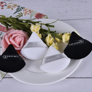 

2pcs/set Triangle Velvet Powder Cosmetic Puffs Mini Makeup Puff Sponge Make Up Tools