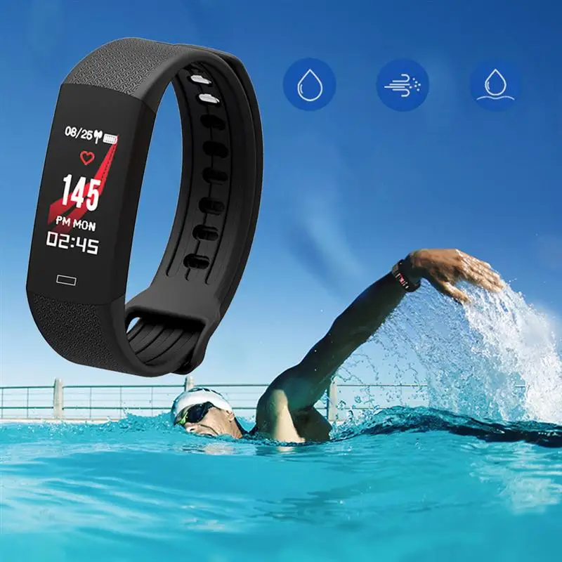 Fitness Braclet Fitness Tracker Heart Rate Monitor Waterproof Pedometer Color Screen Activity Tracker Wristband Sports Watch