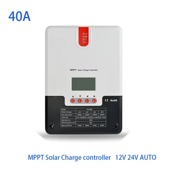 

40A 12V 24V AUTO MPPT solar charge controller with RS232 Work LCD display for Max 100V Solar ML2440 Automatic