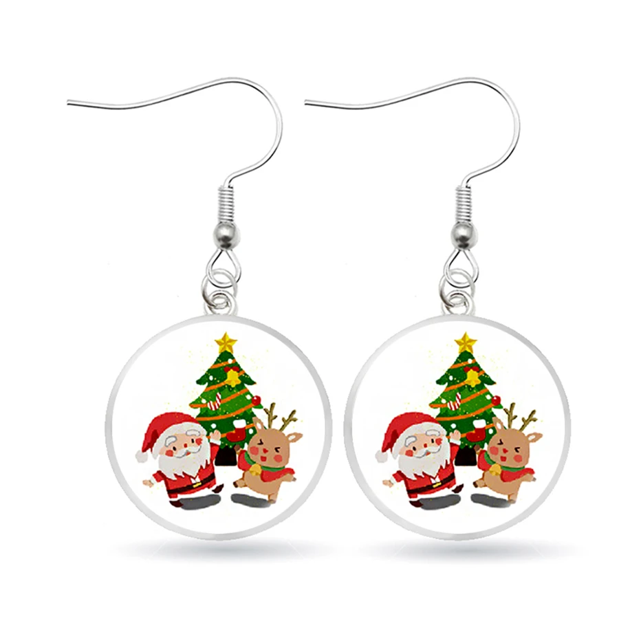Moda estrella Navidad pendientes Claus hermosa campana para árbol Navidad joyería Navidad Aretes|Pendientes con forma de gota| - AliExpress