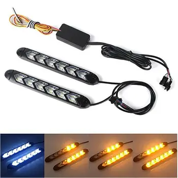 

Car Daytime running lights Lights LED Turn Signal Lights 6 LED DC 12V Light Strip