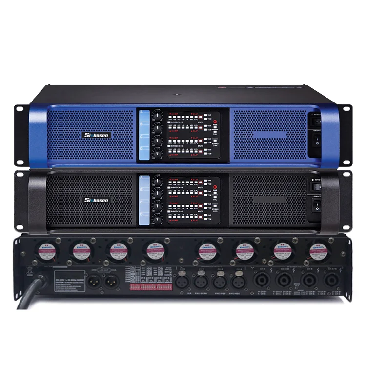 Высокая Мощность усилитель Fp 4400W 2000q трубки стерео аудио DJ сабвуфер PA Динамик 18