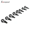 Exceepand Black Top Tip Guide for Spinning  Casting Fishing Rod Building Repair Eye Line Ring Stainless Steel Frame ► Photo 1/6