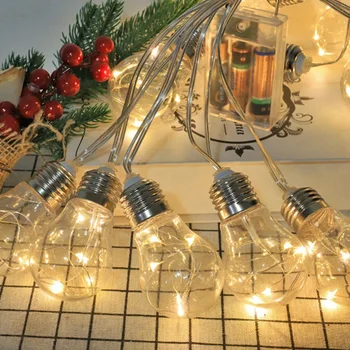 

Outdoor String Lights 3.3ft LED String Lights with 10 Bulbs Warm White Waterproof Shatterproof Fairy String Lights