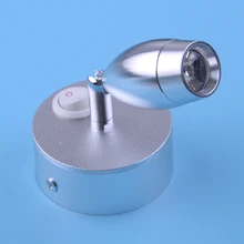*#Best Price DWCX 1W Aluminum Interior Wall Silver 12V LED Spot Reading Lights Switch Motorhome Spotlight White for Camper Van Caravan Boat *#Best Price DWCX 1W Aluminum Interior Wall Silver 12V LED Spot Reading Lights Switch Motorhome Spotlight White for Camper Van Caravan Boat