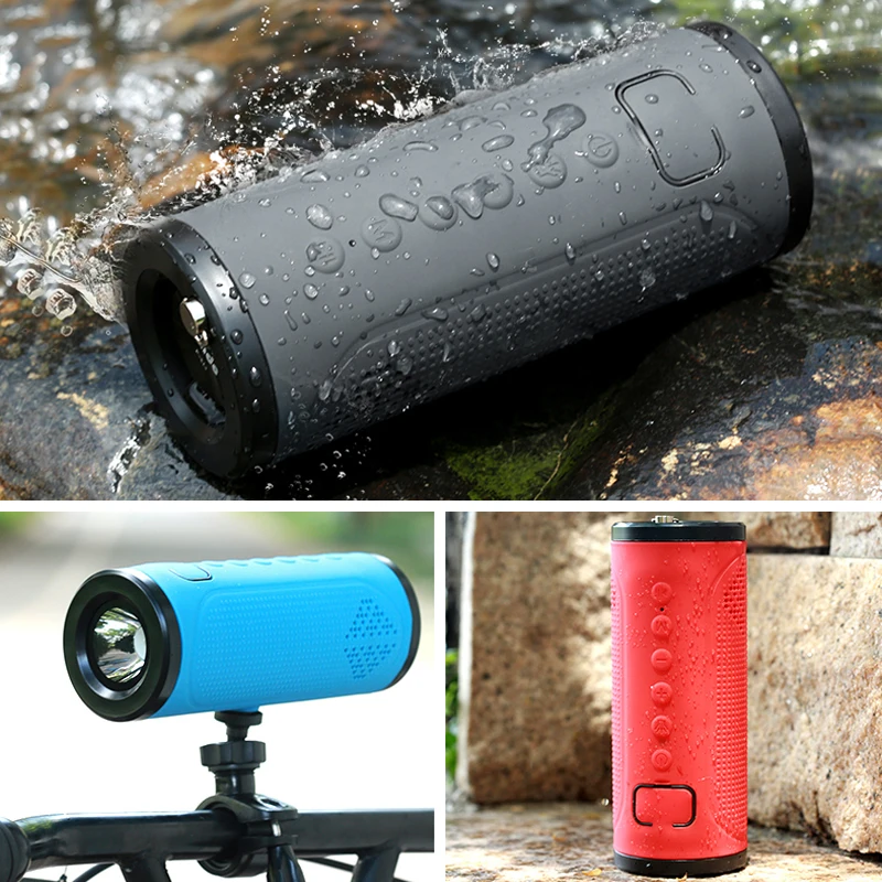 Мощная велосипедная Bluetooth Колонка на 5000 мА/ч беспроводная уличная мини колонка