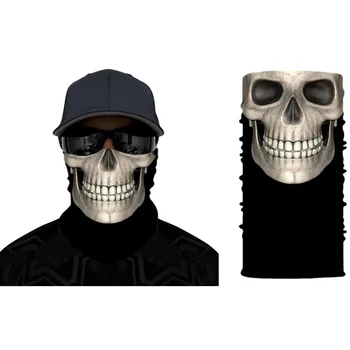 

Skull Bandana Face Mask Outdoor Sports Fashion Mouth Face Mask Washable Skull Outdoor Riding Line Scarf Reusable