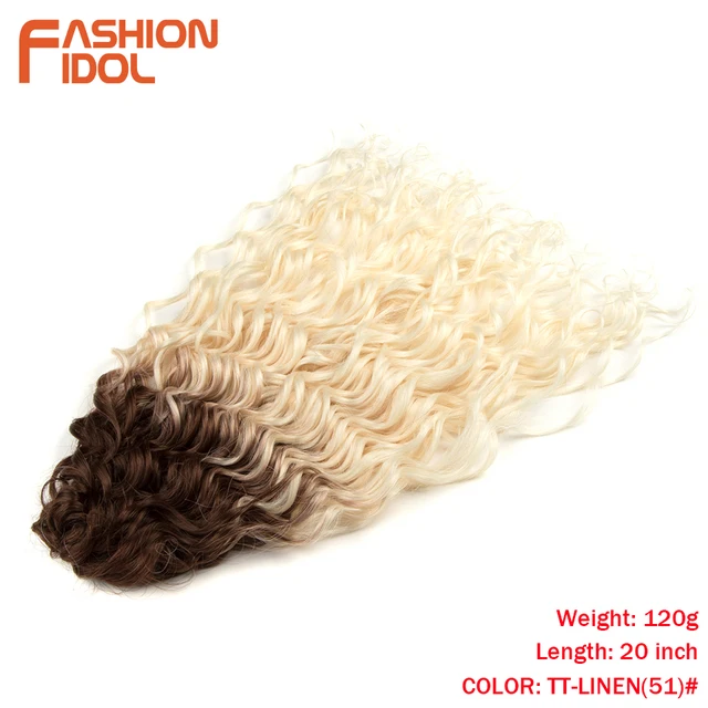 Deep Wavy Twist Crochet Hair Synthetic Afro Curly Hair Crochet Braids High Temperature Fiber Braiding Hair Extensions For Women TT-LINEN(51)