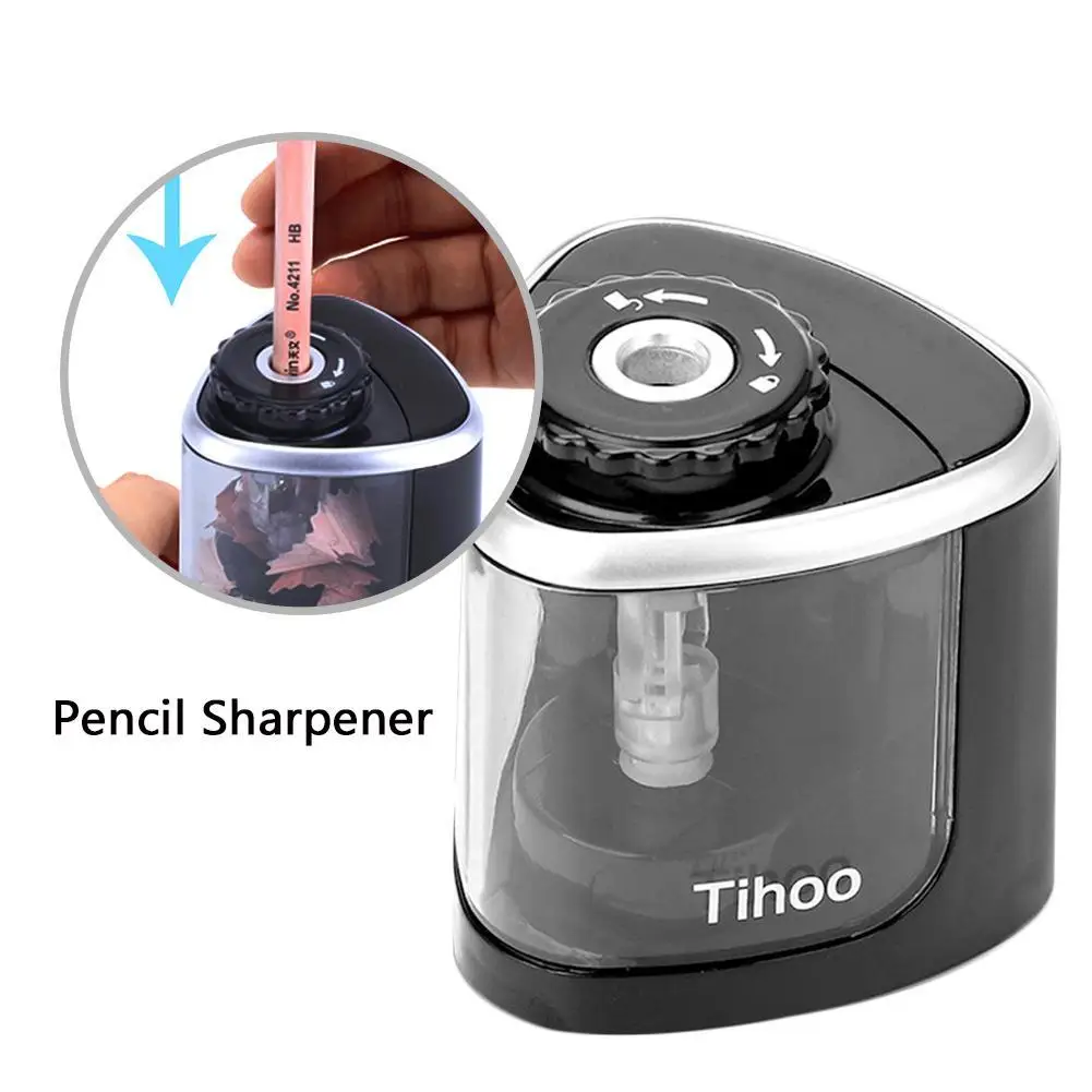 

Electric Pencil Sharpeners Creative Safe Student Office Designer Portable Time Saving Switch Lock Suitable For 6-8mm Pencils