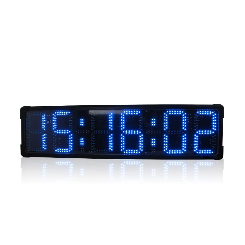 8 "односторонний Открытый водонепроницаемый гоночный таймер светодиодный цифровой подсчет Таймер электронные часы для обратного отсчета