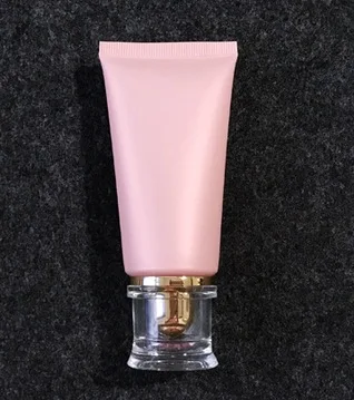 50 мл матовый розовый косметические контейнеры пластиковые бутылки для лосьона 50 г пустая сжимаемая Мягкая трубка Мороз пакет крема для лица - Цвет: 16