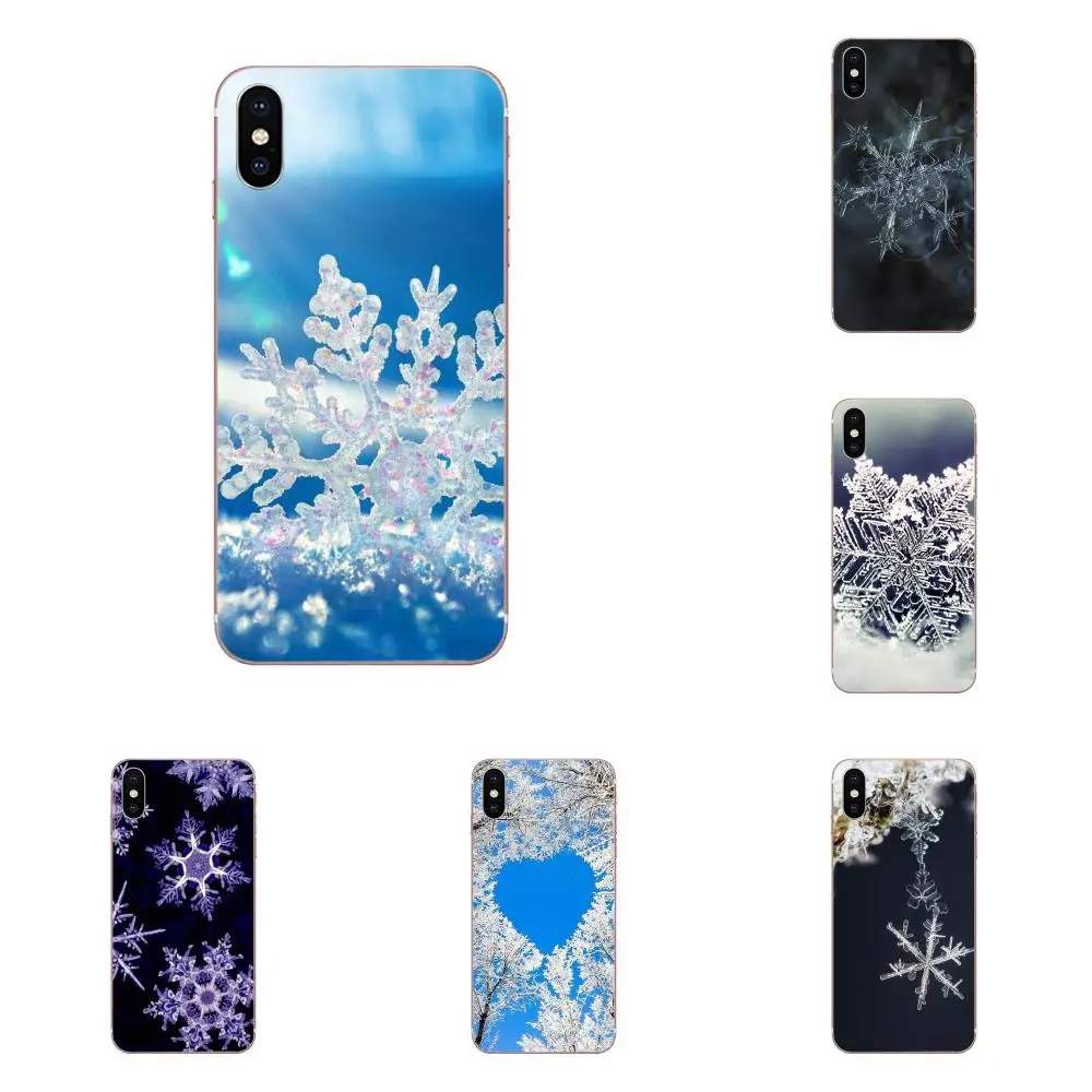 Для Apple IPhone X XS Max XR 4 4s 5 5C 5S SE 6 6S 7 8 Plus Мягкий телефон Куинн новогодний Снежинка бренд