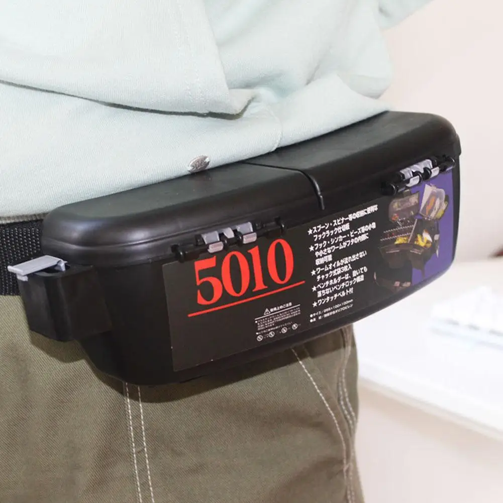 Caixa de Equipamento de Pesca de Armazenamento Iscas de Pesca Bolsa de Armazenamento Caixa de Equipamento Cinto de Pesca Colheres Ganchos Carretéis Acessório