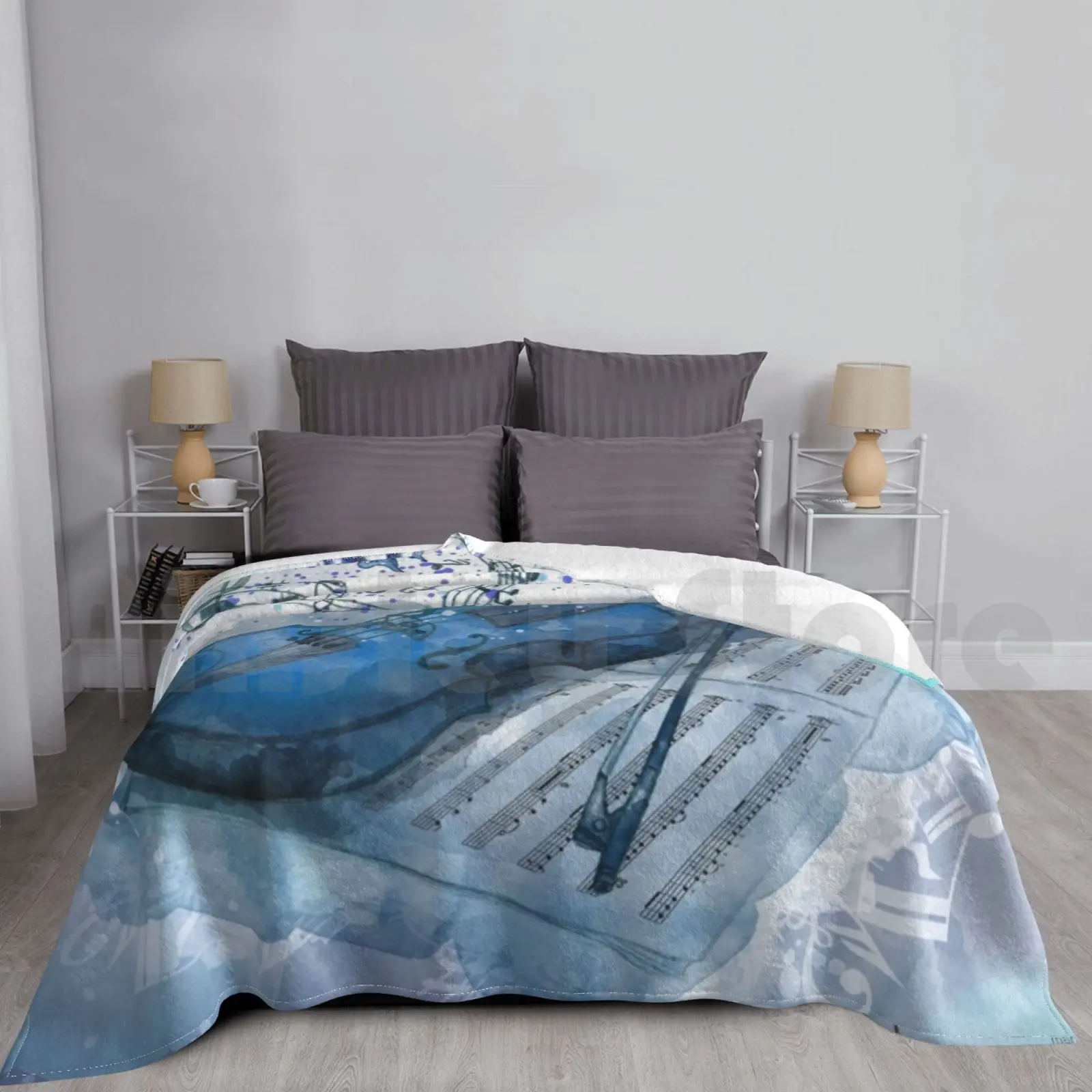 

Alies Night Blanket For Sofa Bed Travel Alies Violine Night Moon Sky Stars