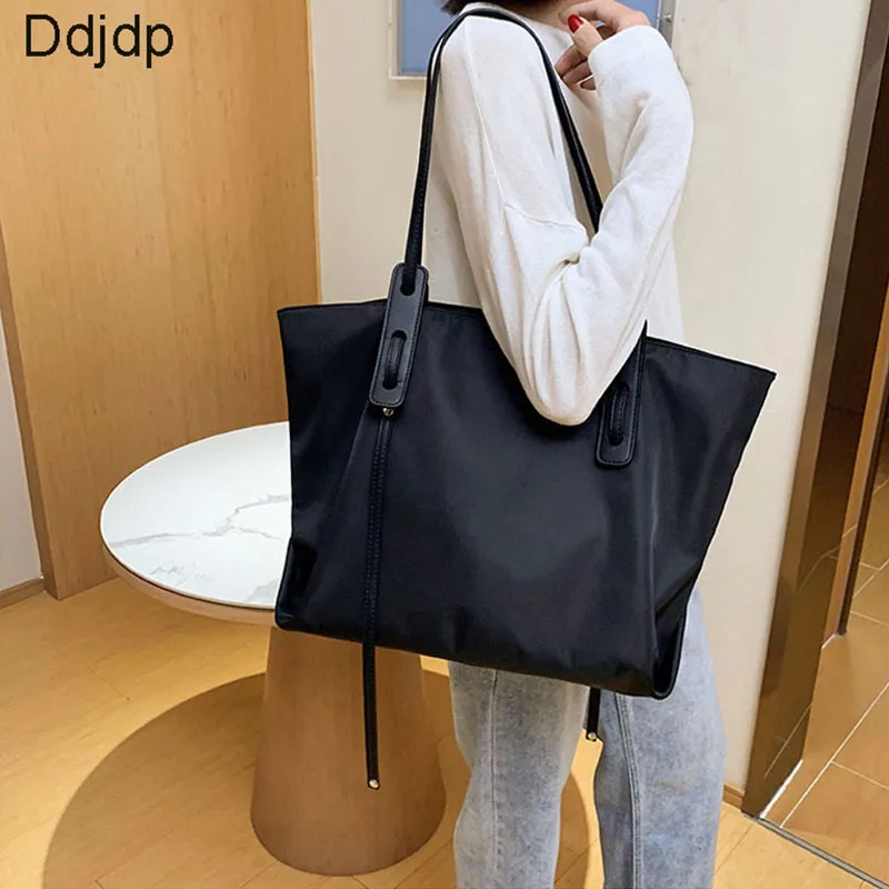 

Ddjpd Fashion Luxury Design Oxford Cloth Shoulder Bag Casual Large Capacity Women's Bag Simple Ladies Travel Shopping Tote Bag