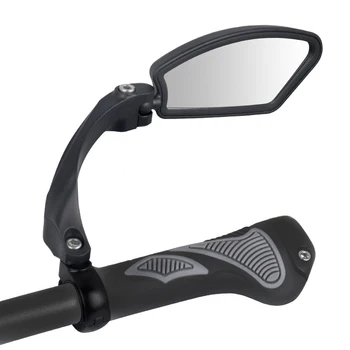 

1PC Bicycle Rear View Mirror Stainless Steel Lens Clear Wide Range Back Sight Bike Reflector Angle Adjustable Unbreakable