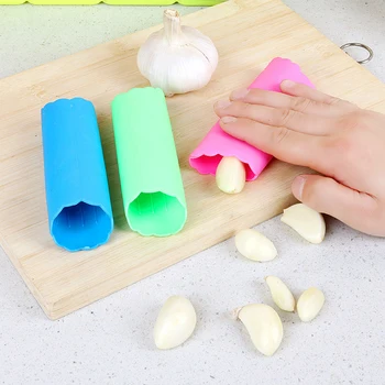 

1PC Vegetable Peeler Practical Magic Silicone Garlic Peeler Kitchen Gadget Garlic Stripper Tube Peel Garlic Peeling Safety Tool