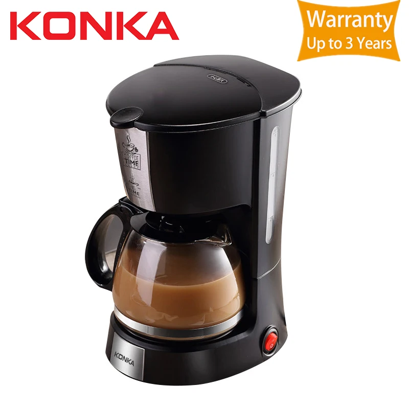 0.65L Электрический капельного Кофе для приготовления кофе-машина для домашнего использования 6 чашки Чай Кофе горшок 220V
