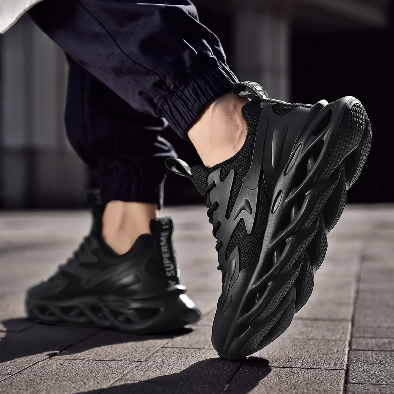 

2019 lightweight men's casual shoes mesh breathable woven men's flat shoes white black gray sports shoes fashion brand pu sole
