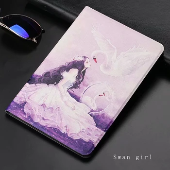 

Flip pad Case For Ipad 5 Tablet caso Astuto di Cuoio Del Basamento Dipinto borsette Copertura per