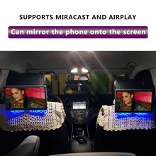 11,6 дюймовый Android 9,0 автомобильный монитор на подголовник 1920*1080 4K 1080P сенсорный экран wifi/Bluetooth/USB/SD/HDMI/FM/Mirroring/Miracast/MP5