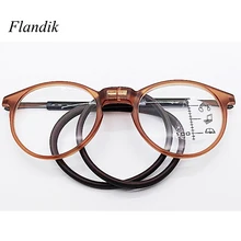 Прогрессивные многофокальные очки для чтения, висящие на шее Магнитные очки для пресбиопии по рецепту, складные очки для пресбиопии TR90