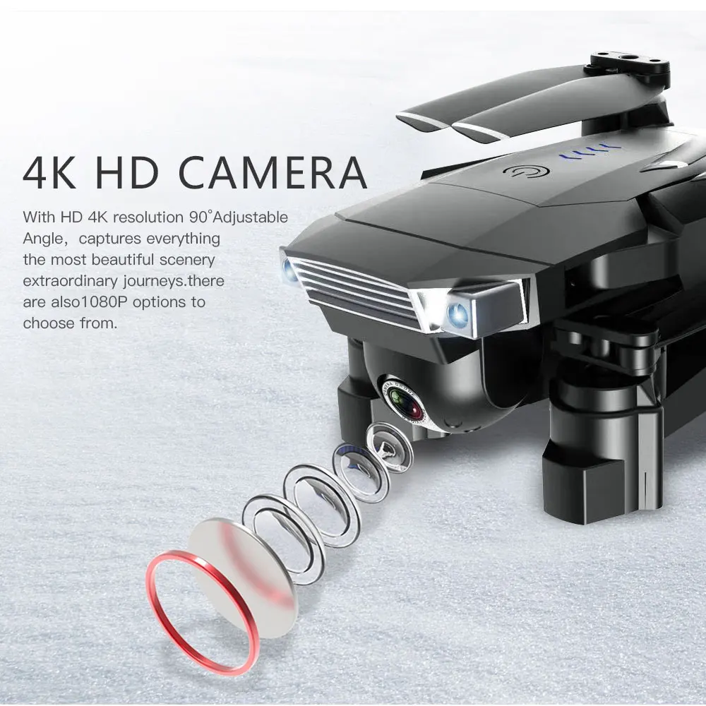  SG901 Camera Drone 4K Dual Camera smart follow RC Quadrocopter Foldable Arm WIFI FPV Professional D - 4000127899182