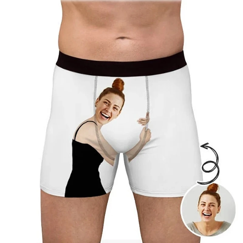 Custom Face On On Men's Boxer Briefs-underwear Shorts With Picture  Boyfriend Husband Birthday Christmas Valentines Day Sexy Gift - Party  Favors - AliExpress