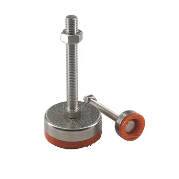 

Adjustable Foot Cups M8/M10/M12 Thread Articulated Feet Anti-slip TPU 30/40/50mm Base Steel Leveling Foot