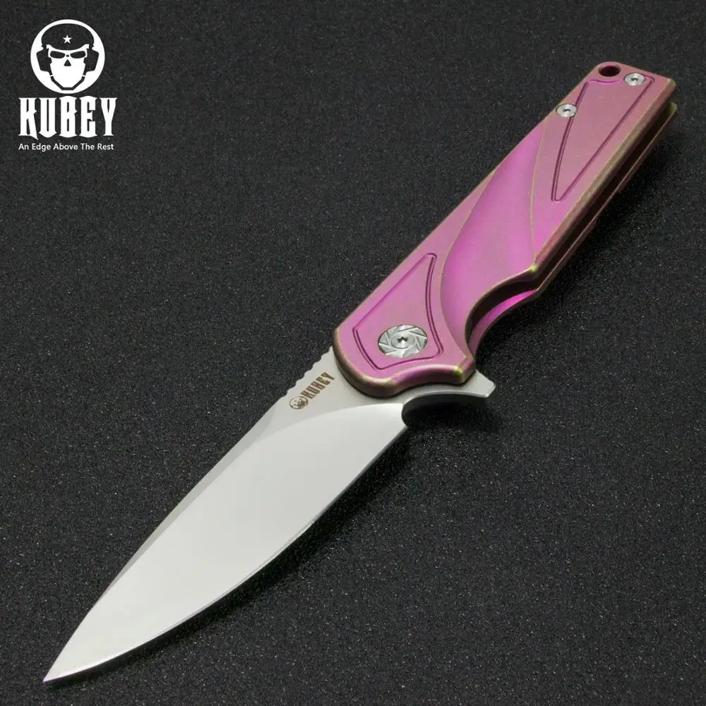 KUBEY KU232TI складной тактический нож ручка из титанового сплава и лезвие D2