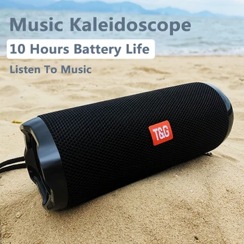 

Column Outdoor High Power Portable Bluetooth Speakers Wireless Subwoofer IPX5 Waterproof 3D Stereo Loudspeaker BoomBox FM TF AuX
