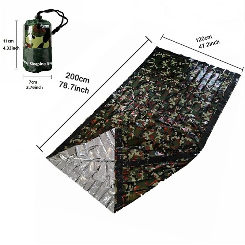 

Ultralight High Quality Portable Camping Sleeping Bag Waterproof Camouflage Outdoor Emergency Sleeping Bag Travel Hiking New C18