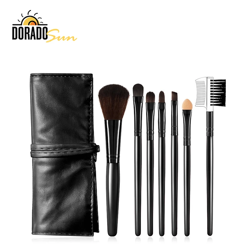 Косметичка DORADOSUN 7 шт. кисть для растушевки ресниц карандаш основы макияжа теней