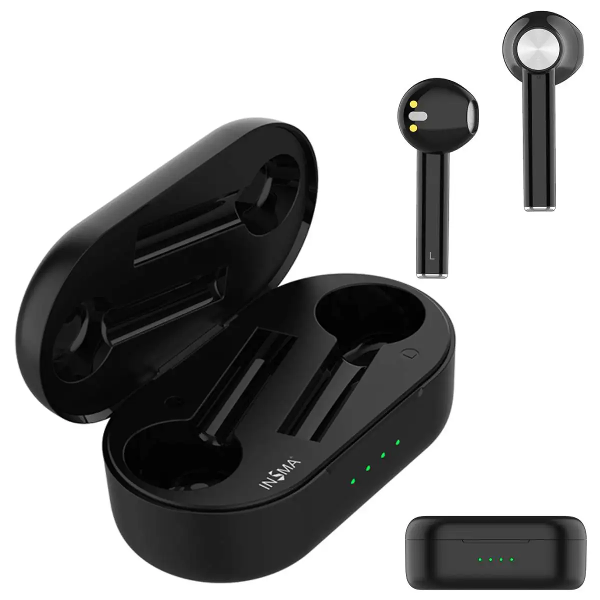 Insma airbuds Qi habilitado para Bluetooth 5.0 Auriculares audífonos deportivos TWS