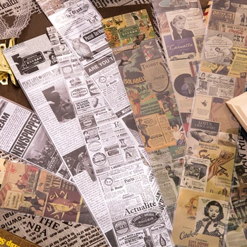 

6.3*46cm vintage newspaper washi tape DIY decorative scrapbooking planner masking tape adhesive tape label sticker stationery
