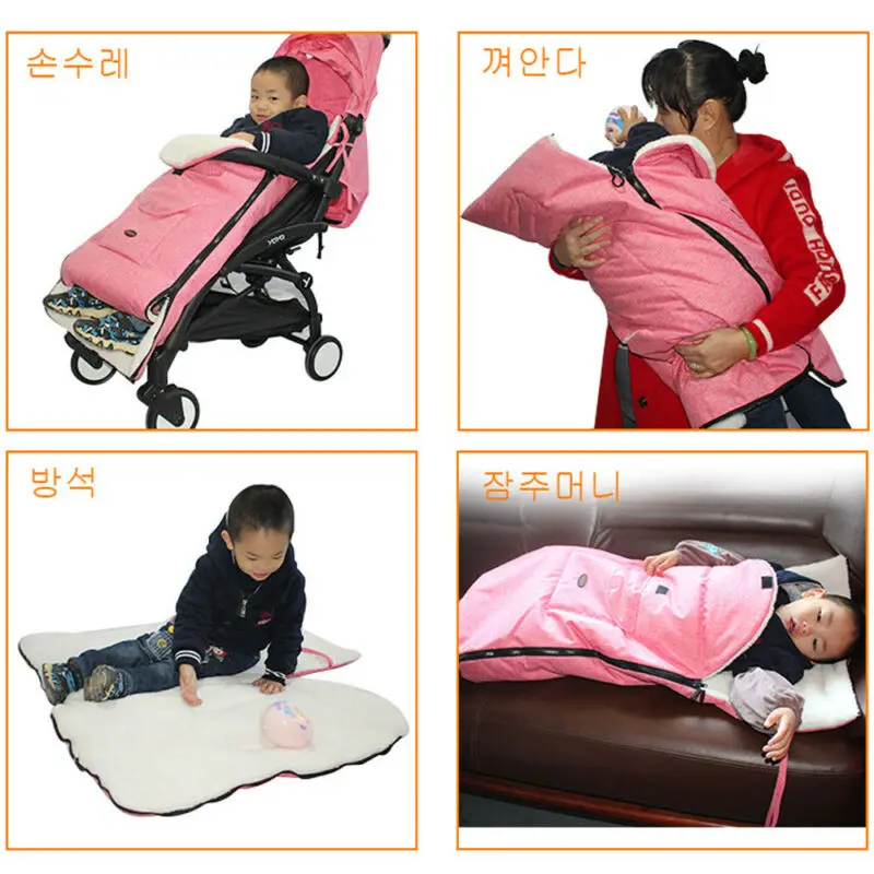 Детские вещи, аксессуары для коляски, пеленка для новорожденных, теплое одеяло, мягкий плюшевый фланелевый спальный мешок