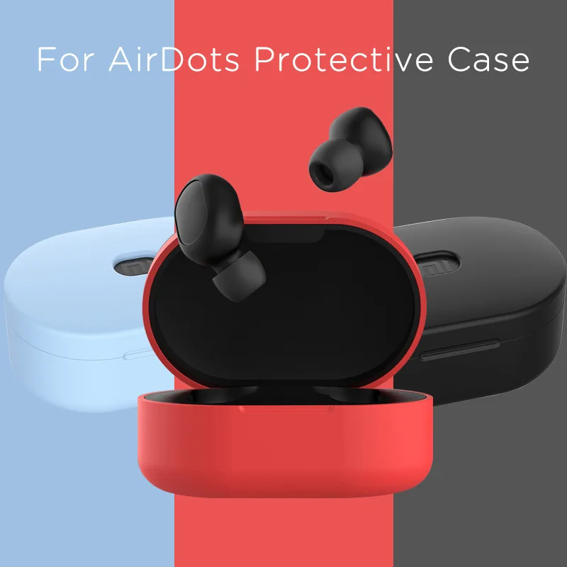 

For Redmi Airdots Earphonecase For Redmi Youth Version Wireless Bluetooth Charging Silicone Drop-resistant Soft Protective Case