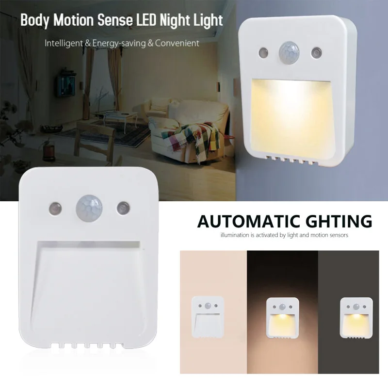 

Caffee Bar Restaurant Aromatherapy Induction Light Safety Lamp Energy Saving Bright Bathroom Hotel Bedroom Creative LED