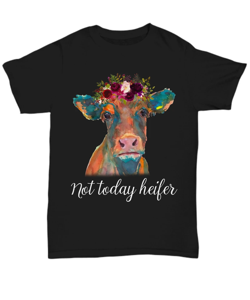 Футболка Not Today Hei I Love Cow забавная тенниска для сельского хозяйства подарок