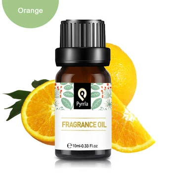 

Pyrrla 10ml Orange Lemon Lime Strawberry Peach Coconut Essential Oil Flower Fruit Fragrance Oil For Aromatherapy Lamp Humidifier