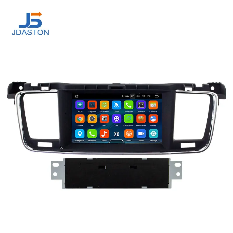 JDASTON Android 9,0 автомобильный dvd-плеер для PEUGEOT 508 Стерео gps навигация Мультимедиа Авто аудио радио Восьмиядерный 4G+ 64G головное устройство