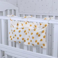 Bebê grade dupla cabeceira saco de armazenamento infantil carrinho berço pendurado saco essentials multi purpose recém nascido suprimentos de cama
