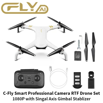 

1080P RCDrone Quadrocopter Accessories Kit C-Fly Smart Professional Camera RTF 1 Axis Drone Parts Set CFLY SMART WIFI GPS FPV RC