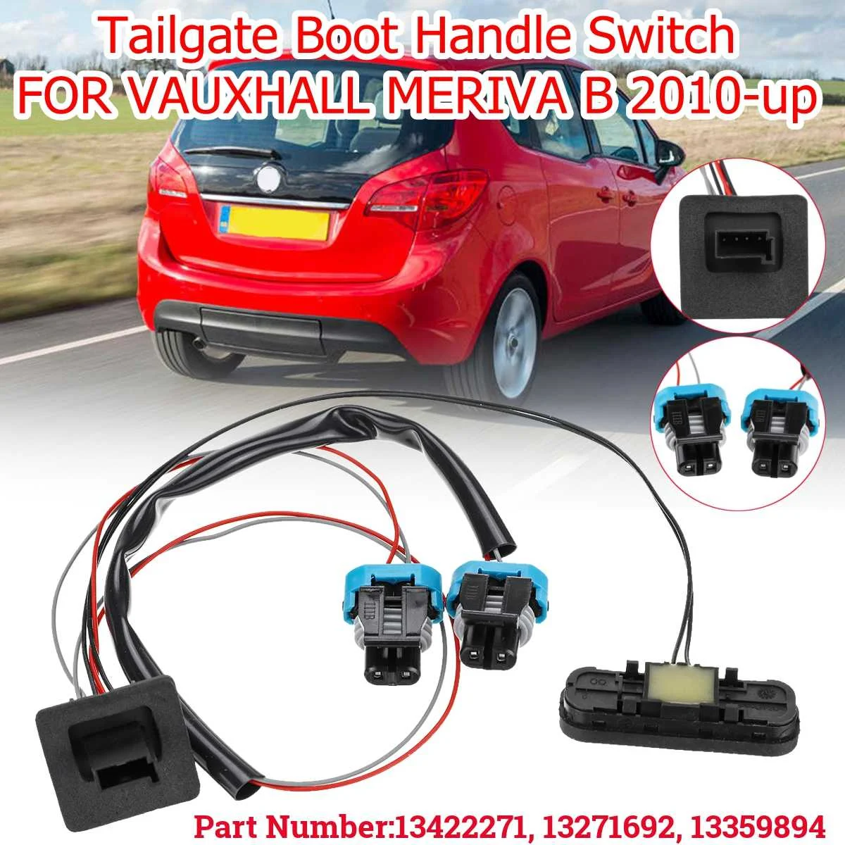 Car Tailgate Trunk Boot Release Switch Opening For Vauxhall Meriva B