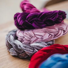 Бархатная повязка на голову, аксессуары для волос, бархатная лента, широкие повязки на голову для женщин, черные украшения для волос, женские аксессуары