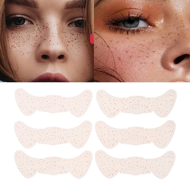 

New Hot 6pcs/10PCS Sexy Fake Freckles Tattoo Stickers Freckles Makeup Stickers Women Make Up Accessories Fashion Makeup Supplies