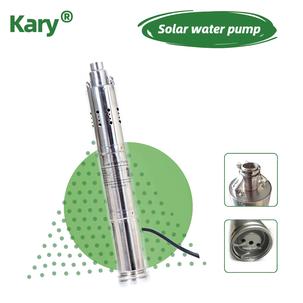 Dc 12V 24v головка 40m 2000L в час эффективный Погружной Солнечный насос