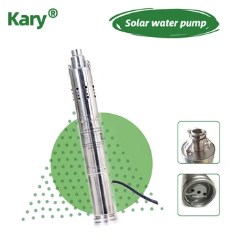 

Dc 12V 24v head 40m 2000L per hour efficient deep well submersible solar pump
